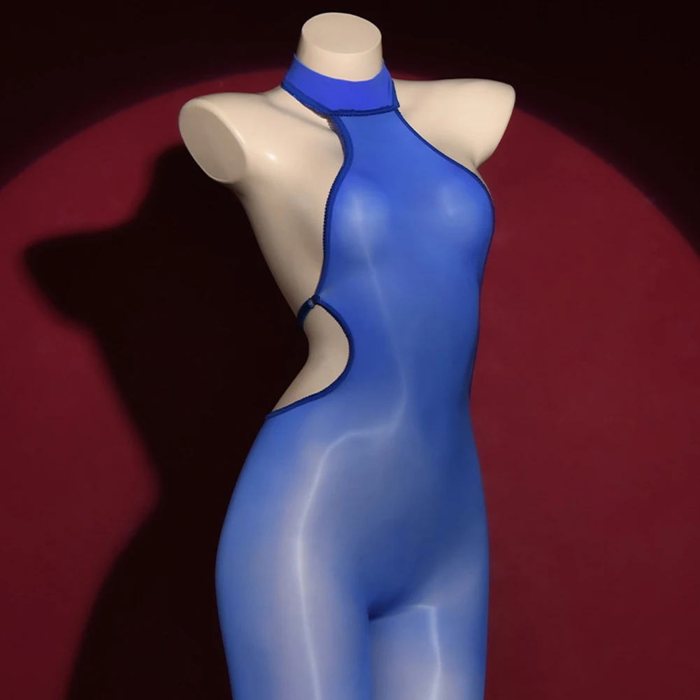 Women Sexy Lingerie Oil Shiny Jumpsuit Elastic Breathable Bodysuit Sheer Stocking Female Smooth Comfortable Ultra-Thin Leotard
Women Sexy Lingerie Oil Shiny Jumpsuit Elastic Breathable Bodysuit Sheer Stocking Female Smooth Comfortable Ultra-Thin Leotard