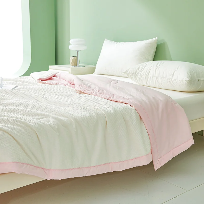 Cream Wind Air Condition Blanket for Summer Ice Silk Cooling Blankets Lightweight Smooth Twin/King Size Cold Quilt Bedroom 여름이불
Cream Wind Air Condition Blanket for Summer Ice Silk Cooling Blankets Lightweight Smooth Twin/King Size Cold Quilt Bedroom 여름이불