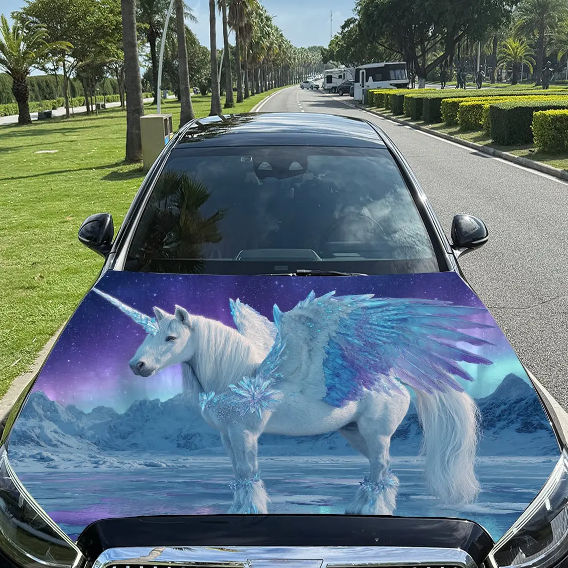 Fantasy Aurora Unicorn Pattern car hood stickers, waterproof self-adhesive, scratch resistant, easy to stick, durable car PVC st
Fantasy Aurora Unicorn Pattern car hood stickers, waterproof self-adhesive, scratch resistant, easy to stick, durable car PVC st