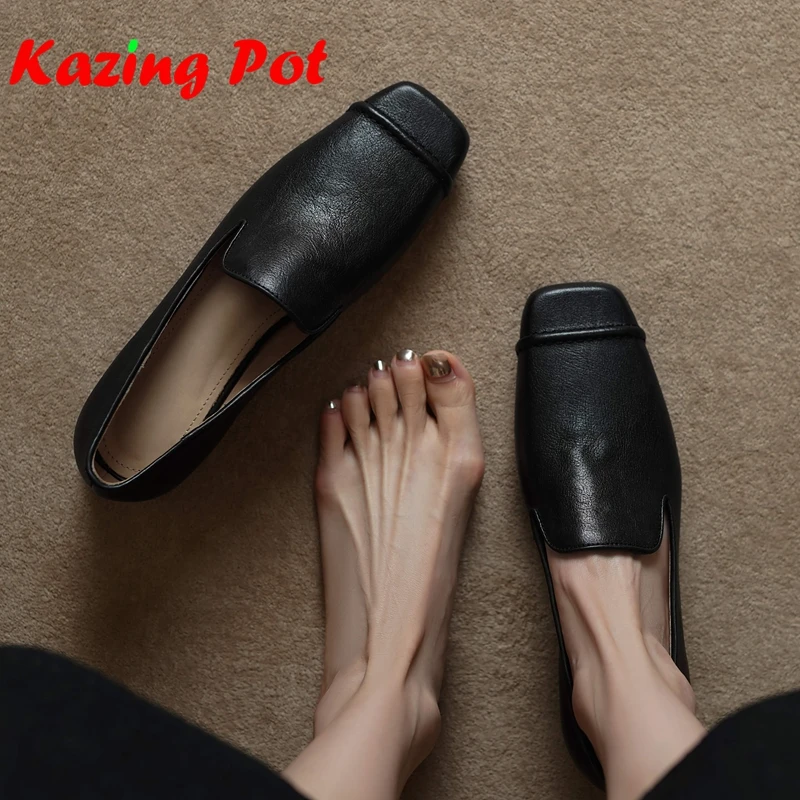 Туфли Krazing Pot 2026 из винтажной коровьей кожи, с квадратным носком, на низком каблуке, весенне-осенние, для свиданий и вечеринок, удобные лоферы, слипоны, женские туфли-лодочки
Туфли Krazing Pot 2026 из винтажной коровьей кожи, с квадратным носком, на низком каблуке, весенне-осенние, для свиданий и вечеринок, удобные лоферы, слипоны, женские туфли-лодочки