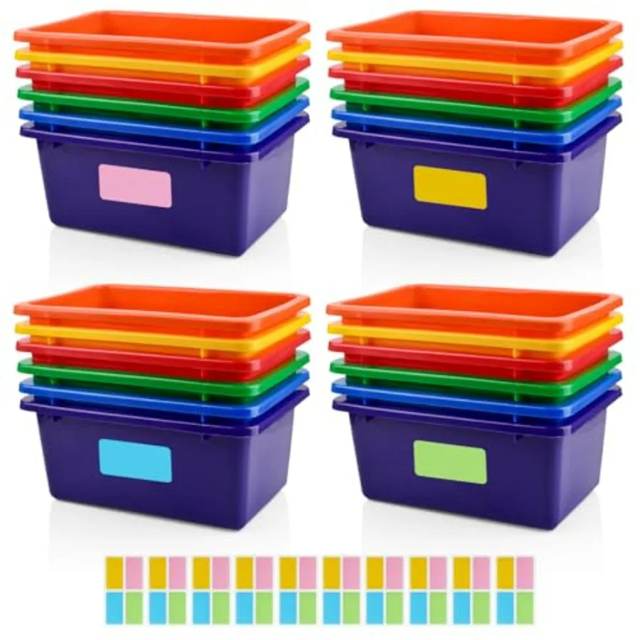 CONLI 24 шт. пластиковые контейнеры для хранения с клейкими этикетками для организации класса, контейнеры для хранения игрушек, 6 цветов, контейнеры для хранения
CONLI 24 шт. пластиковые контейнеры для хранения с клейкими этикетками для организации класса, контейнеры для хранения игрушек, 6 цветов, контейнеры для хранения