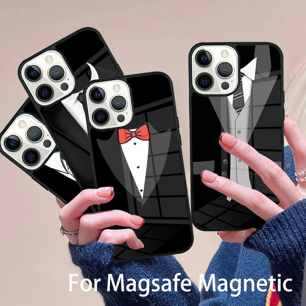 Man Suit Shirt Tie Phone Case Magesafe Magnetic Wireless Charge Cover For IPhone 16 11 12 13 14 15 Pro Max Plus Mini
Man Suit Shirt Tie Phone Case Magesafe Magnetic Wireless Charge Cover For IPhone 16 11 12 13 14 15 Pro Max Plus Mini