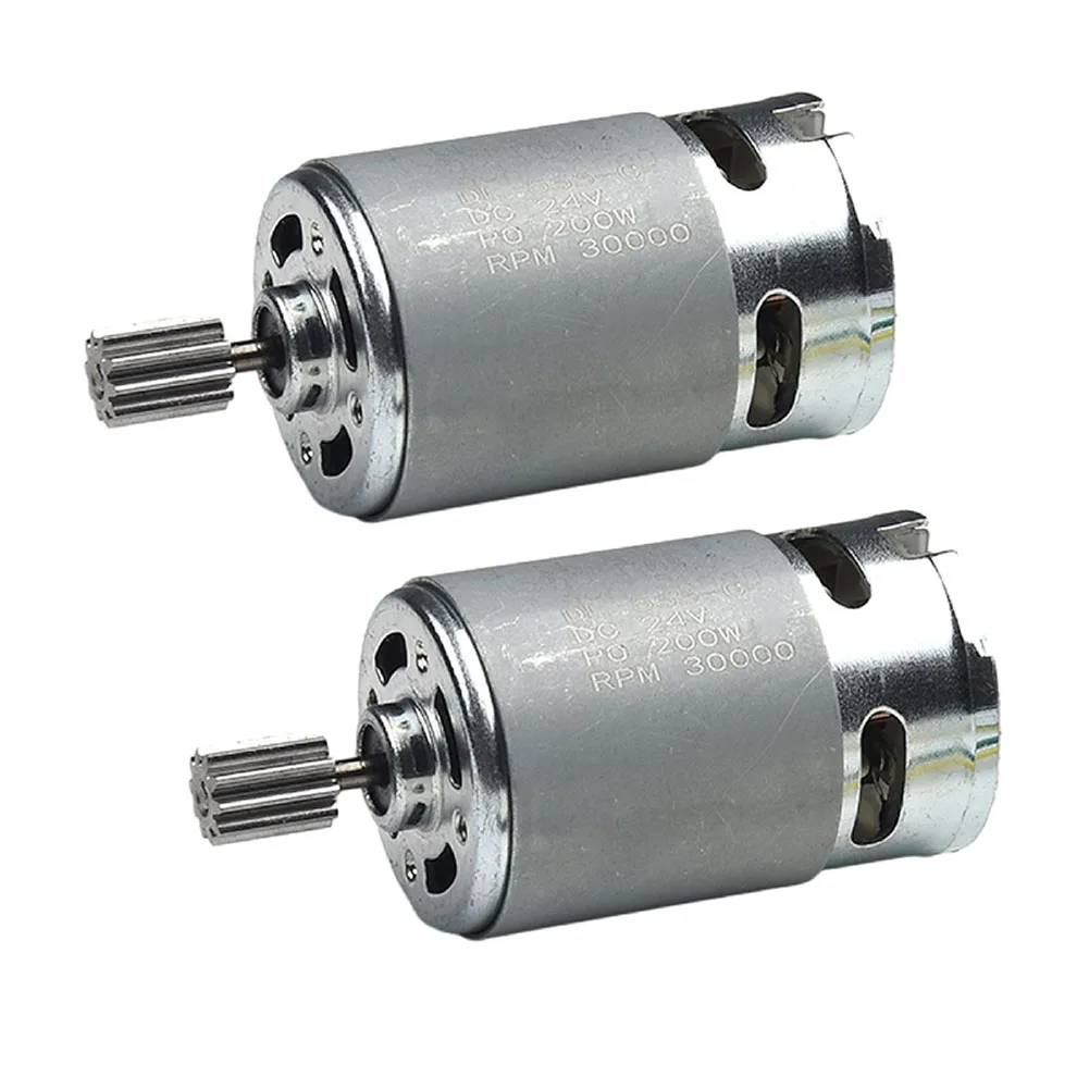 2Pcs 24V 555-C Electric Motor Engines 30000RPM 10T 40000RPM 19T High-Speed Drive Motor For Kids Electric Cars
2Pcs 24V 555-C Electric Motor Engines 30000RPM 10T 40000RPM 19T High-Speed Drive Motor For Kids Electric Cars