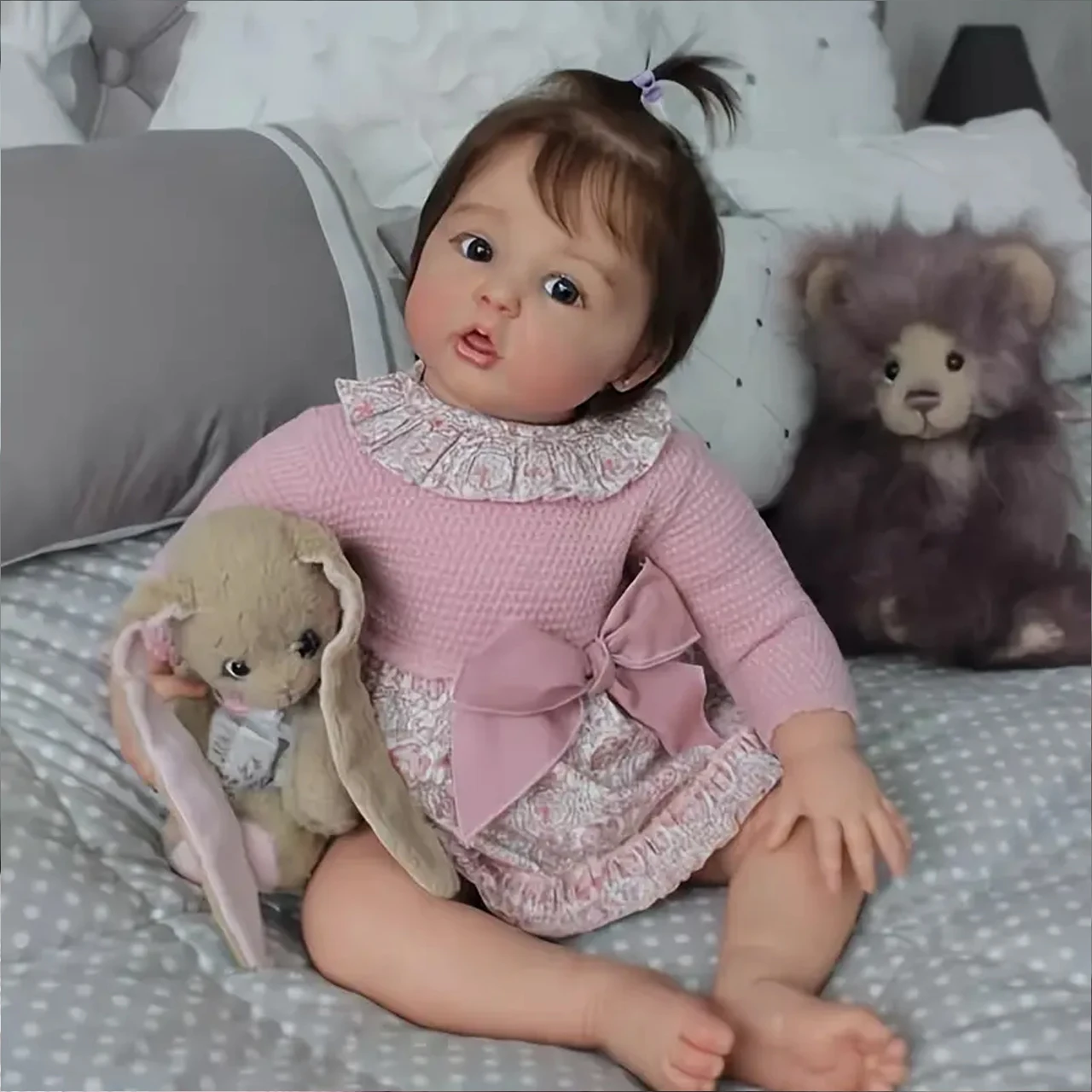 19 Inch 48cm Revival Doll Realistic Soft Touch 3D Skin Fine Painting Handmade Hair Transplant Vinyl Doll for Children's Birthday Christmas New Year Gift
19 Inch 48cm Revival Doll Realistic Soft Touch 3D Skin Fine Painting Handmade Hair Transplant Vinyl Doll for Children's Birthday Christmas New Year Gift