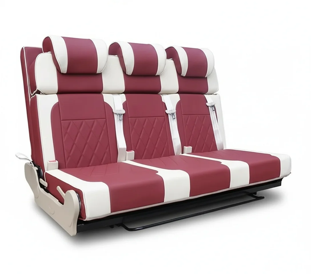 Camper Van Seat Bed with Optimized Bed Length for Full Lying More Comfortable Sleep Custom 1 to 4 Seats Selectable Colors
Camper Van Seat Bed with Optimized Bed Length for Full Lying More Comfortable Sleep Custom 1 to 4 Seats Selectable Colors