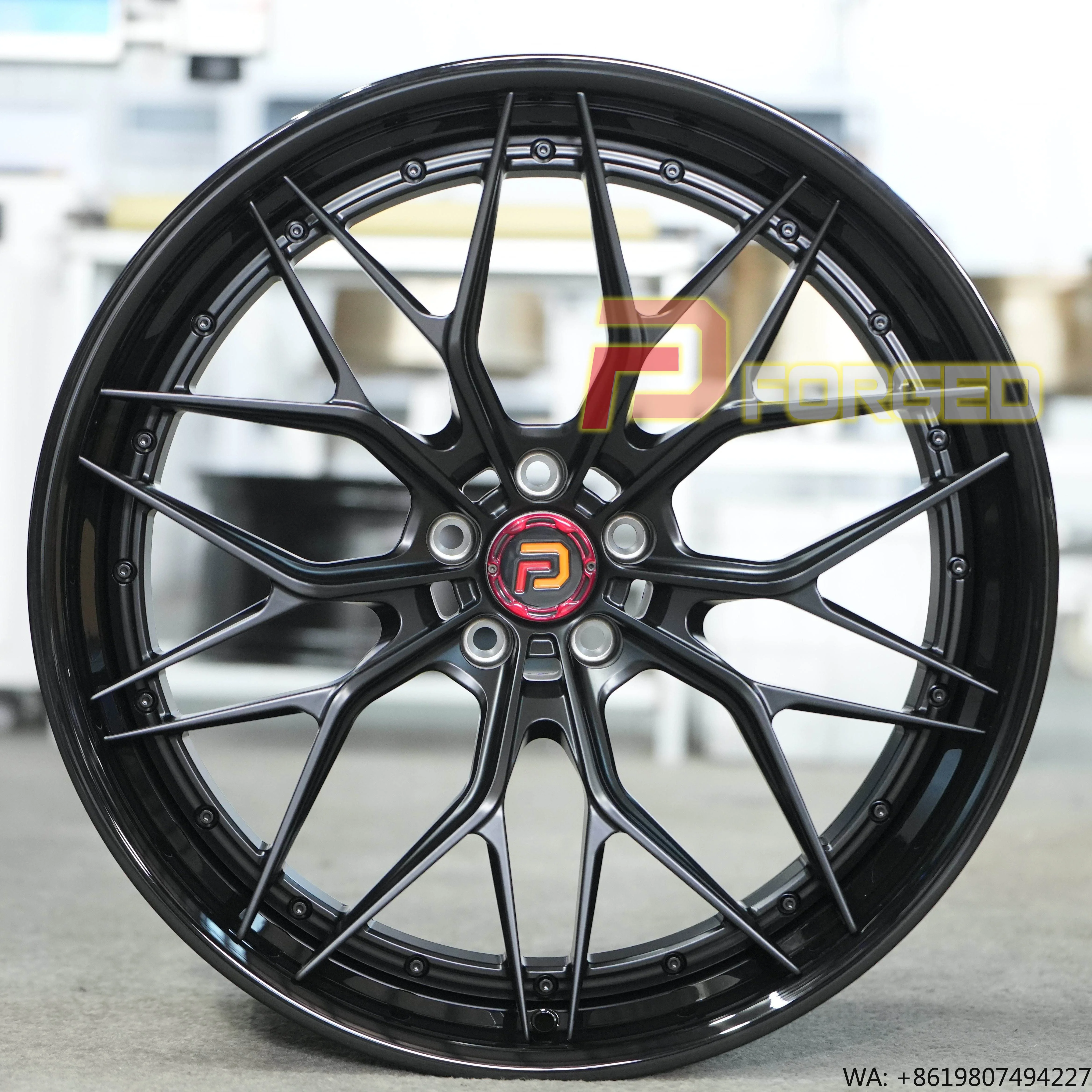 Custom 2-piece Forged Wheels Spot 22*10J ET26 22*11.5J ET33 5*112 66.6 Matte Black Center & Gloss Black Rim for X5 G05
Custom 2-piece Forged Wheels Spot 22*10J ET26 22*11.5J ET33 5*112 66.6 Matte Black Center & Gloss Black Rim for X5 G05