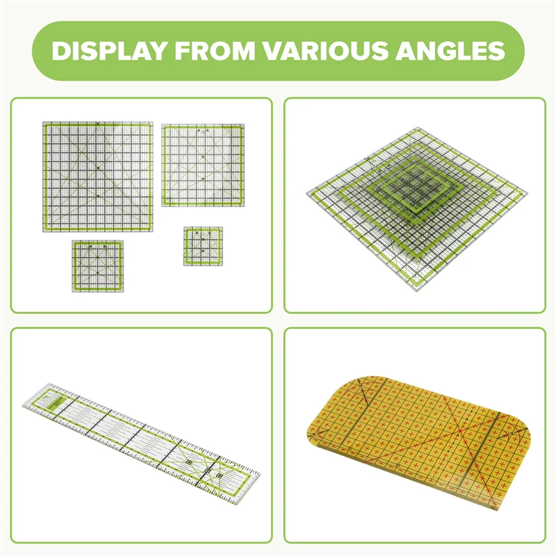 Любимый клиент, 6 шт., линейка для квилтинга, квадратная акриловая линейка для квилтинга, линейка для резки ткани, прозрачный маркер, акриловая линейка для глажки
Любимый клиент, 6 шт., линейка для квилтинга, квадратная акриловая линейка для квилтинга, линейка для резки ткани, прозрачный маркер, акриловая линейка для глажки