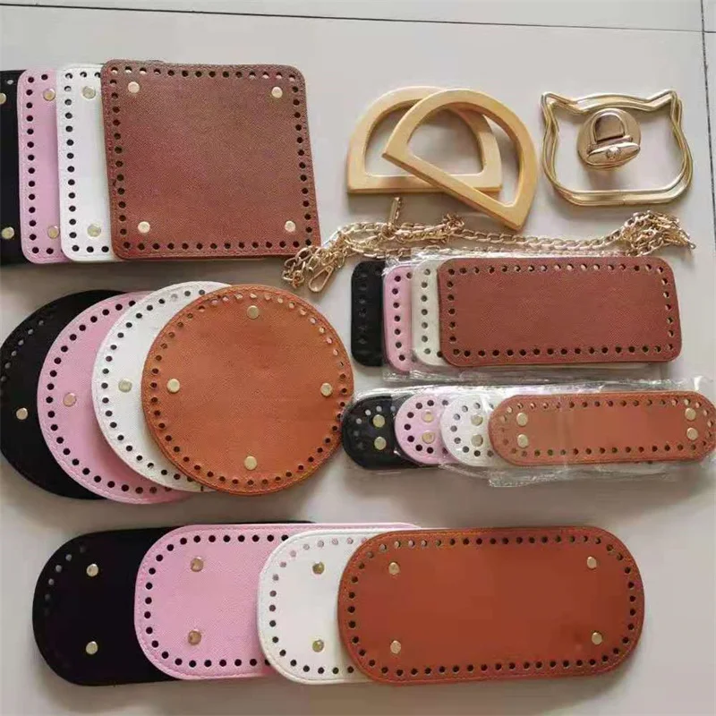 DIY Handmade Oval Round Bottom Bag Accessories for Knitting Bags PU Leather Bag Bottoms With Holes Handbag Crossbody Bags Bottom
DIY Handmade Oval Round Bottom Bag Accessories for Knitting Bags PU Leather Bag Bottoms With Holes Handbag Crossbody Bags Bottom