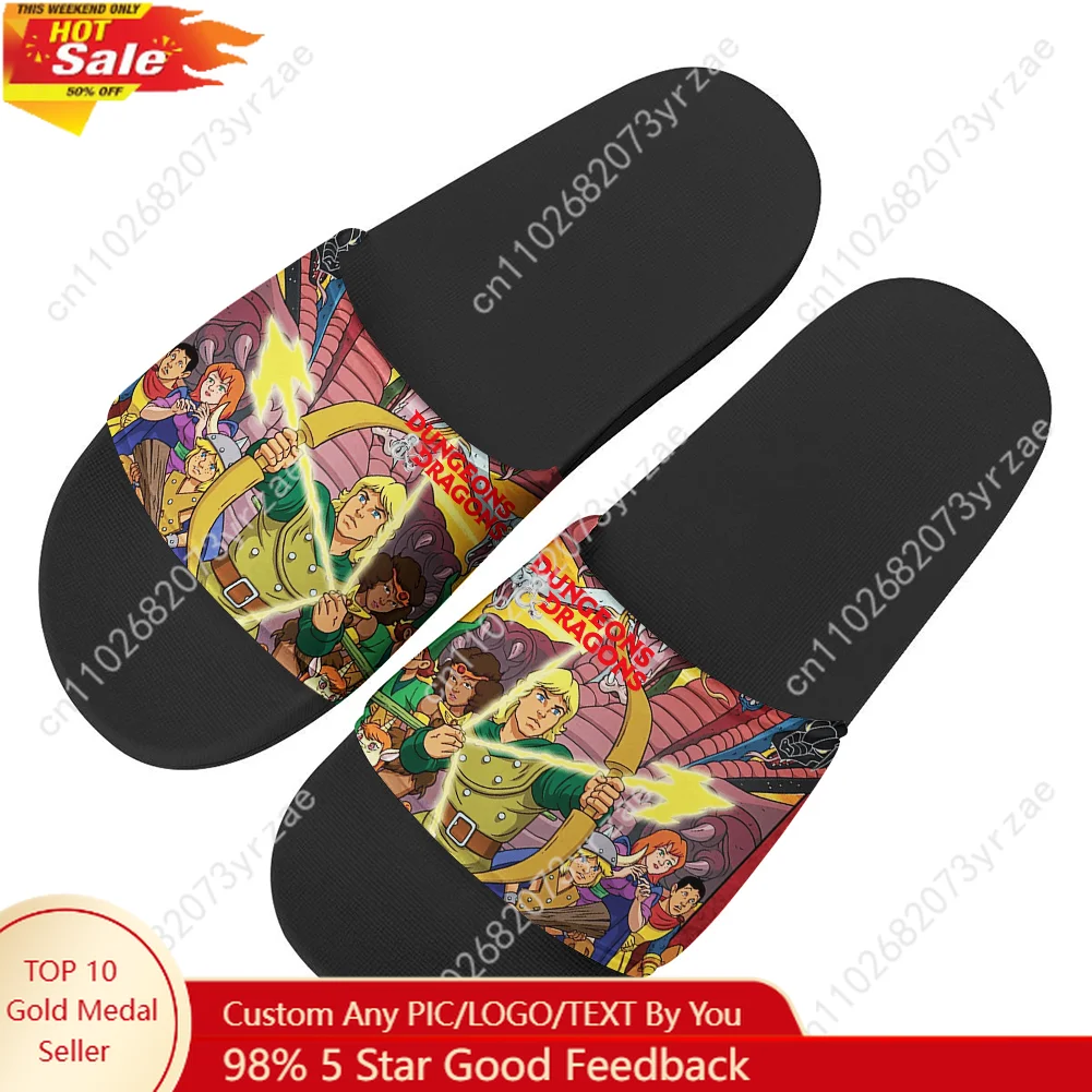 Dungeons Dragons Flip Flops Home Slippers Mens Womens Family Slippers Bathroom Pool Fashion Casual Sandals Custom Water Shoes
Dungeons Dragons Flip Flops Home Slippers Mens Womens Family Slippers Bathroom Pool Fashion Casual Sandals Custom Water Shoes