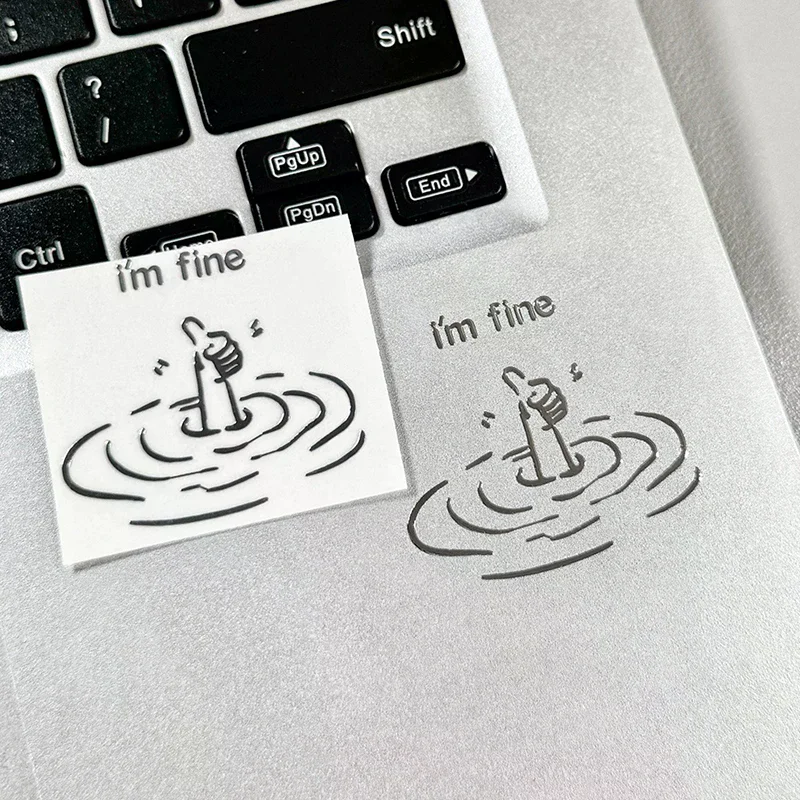 I'M Fine Funny Metal Stickers Laptop Stickers Humorous "I'M Fine" Design Disposable Easy-To-Tear Accessories
I'M Fine Funny Metal Stickers Laptop Stickers Humorous "I'M Fine" Design Disposable Easy-To-Tear Accessories