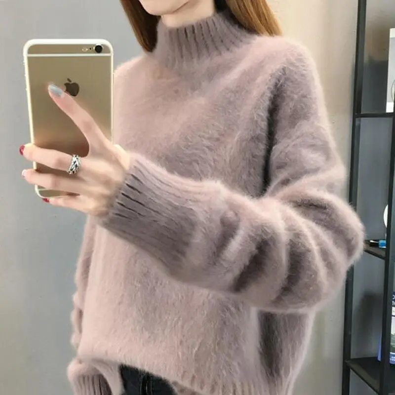 Lazy Style Loose Solid Simplicity Pullovers Autumn Winter Long Sleeve All-match Vintage Sweaters Women Clothing Fashion Casual
Lazy Style Loose Solid Simplicity Pullovers Autumn Winter Long Sleeve All-match Vintage Sweaters Women Clothing Fashion Casual