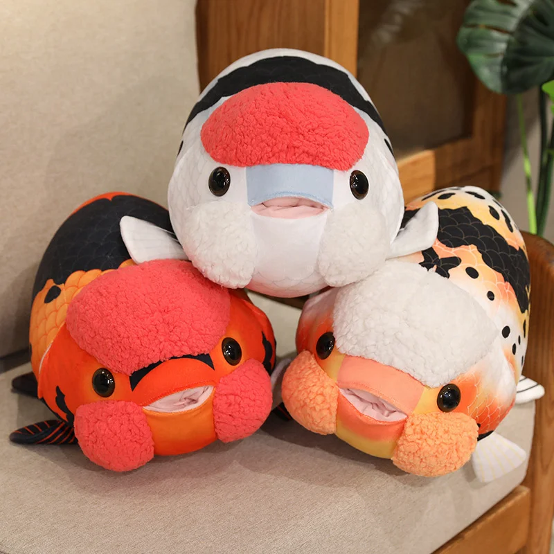 50cm Lifelike Fish Plush Stuffed Toy Goldfish Big Head Soft Pillow for Zoo Park Souvenir Lovely Lan Shou Animal Plushie
50cm Lifelike Fish Plush Stuffed Toy Goldfish Big Head Soft Pillow for Zoo Park Souvenir Lovely Lan Shou Animal Plushie