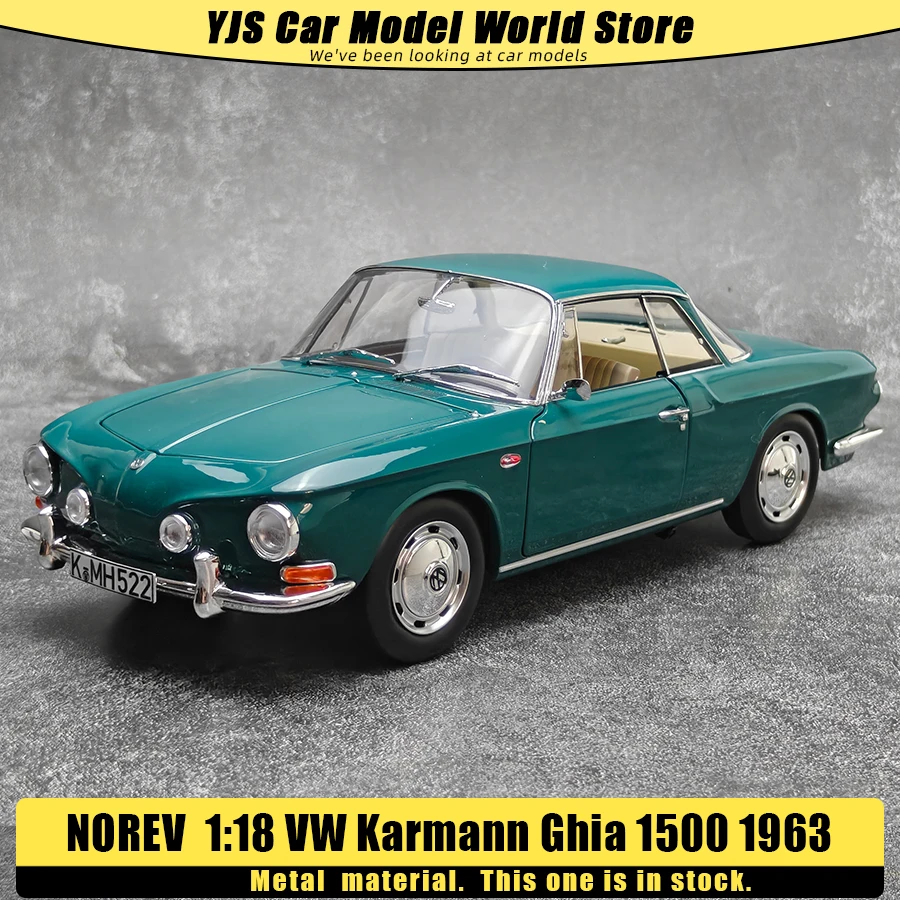 NOREV Diecast model 1:18 VW Karmann Ghia 1500 1963 model Car model decoration Holiday gift collection
NOREV Diecast model 1:18 VW Karmann Ghia 1500 1963 model Car model decoration Holiday gift collection