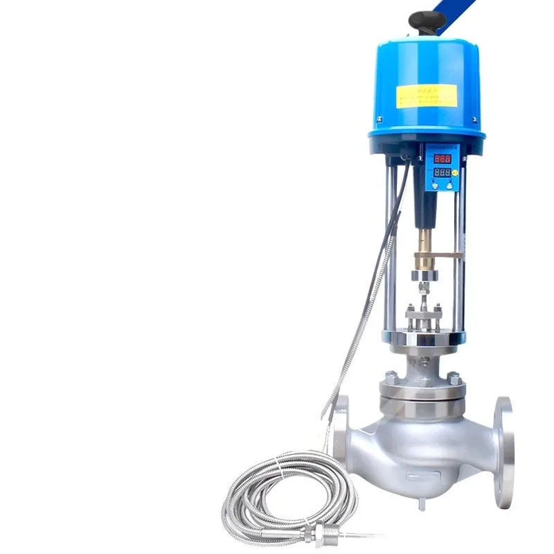 Integrated electric temperature control valve automatically adjusts steam hot water
Integrated electric temperature control valve automatically adjusts steam hot water