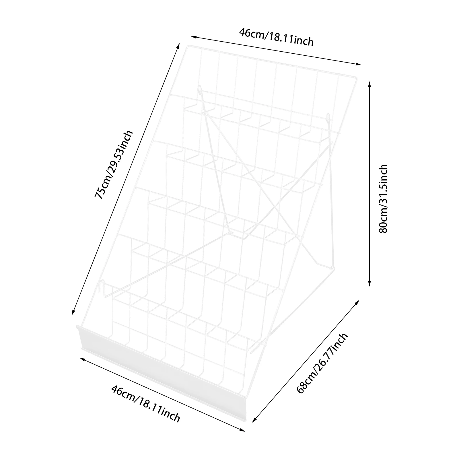 White 18.11*26.77*31.5in Wire Countertop Rack, Book Display Rack, Comic Book Display Rack for Retail Stores, Bookstores
White 18.11*26.77*31.5in Wire Countertop Rack, Book Display Rack, Comic Book Display Rack for Retail Stores, Bookstores
