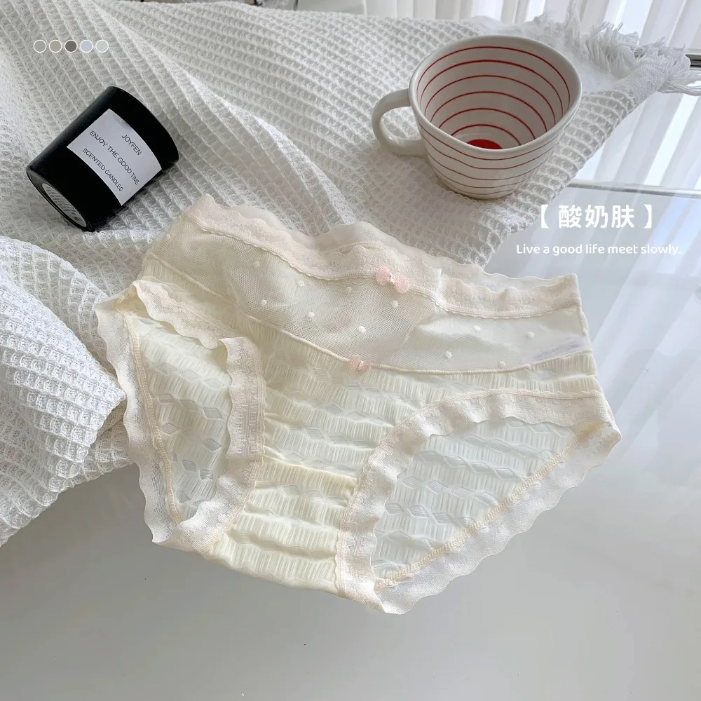 Breathable Mid Waist Lace Seamless Panties Bow Cotton Crotch Underwear for Women Lingerie Transparent Lace Thin Underwear Lady
Breathable Mid Waist Lace Seamless Panties Bow Cotton Crotch Underwear for Women Lingerie Transparent Lace Thin Underwear Lady