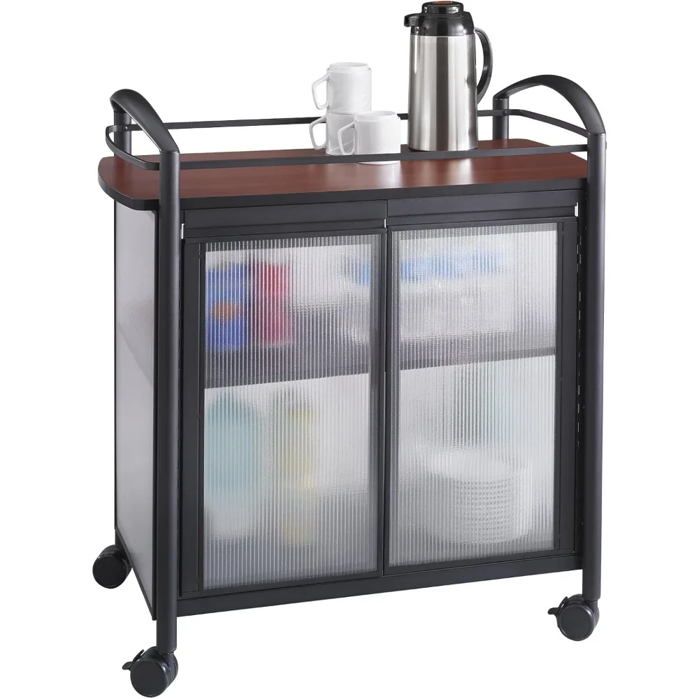 Impromptu Refreshment Cart, 200 lbs. Capacity, Double Doors, Swivel Wheels, Cherry Top, Black Frame
Impromptu Refreshment Cart, 200 lbs. Capacity, Double Doors, Swivel Wheels, Cherry Top, Black Frame