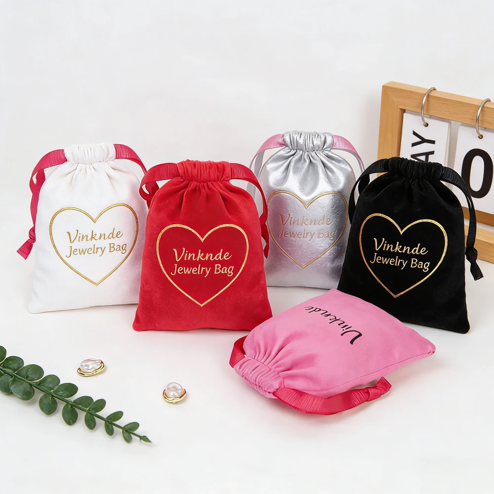 100Pcs Personalized Logo Flannel Jewelry Bag Velvet Drawstring Ribbon Pouch Earrings Gift Pocket Wedding Favors For Guests Party
100Pcs Personalized Logo Flannel Jewelry Bag Velvet Drawstring Ribbon Pouch Earrings Gift Pocket Wedding Favors For Guests Party