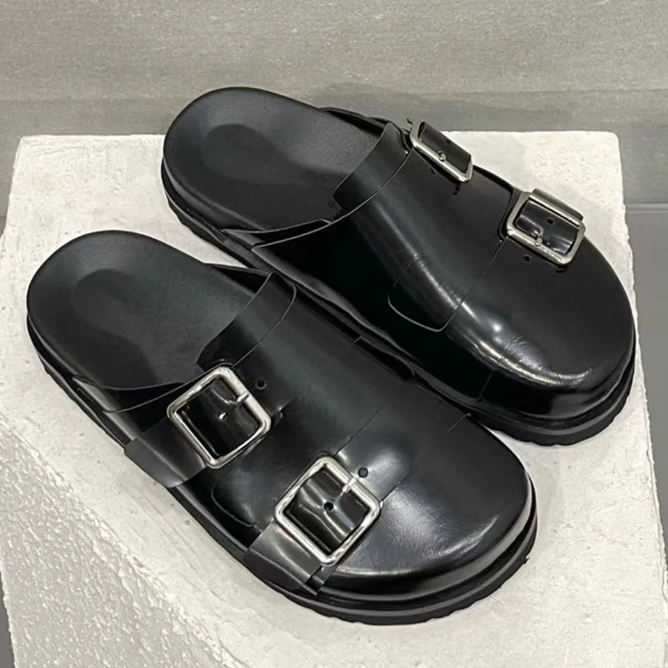 Baotou Half Slippers Women's Outdoor Fashion Thick soled Increased Height Real Leather Boken Shoes Metal Buckle Cool Slippers
Baotou Half Slippers Women's Outdoor Fashion Thick soled Increased Height Real Leather Boken Shoes Metal Buckle Cool Slippers