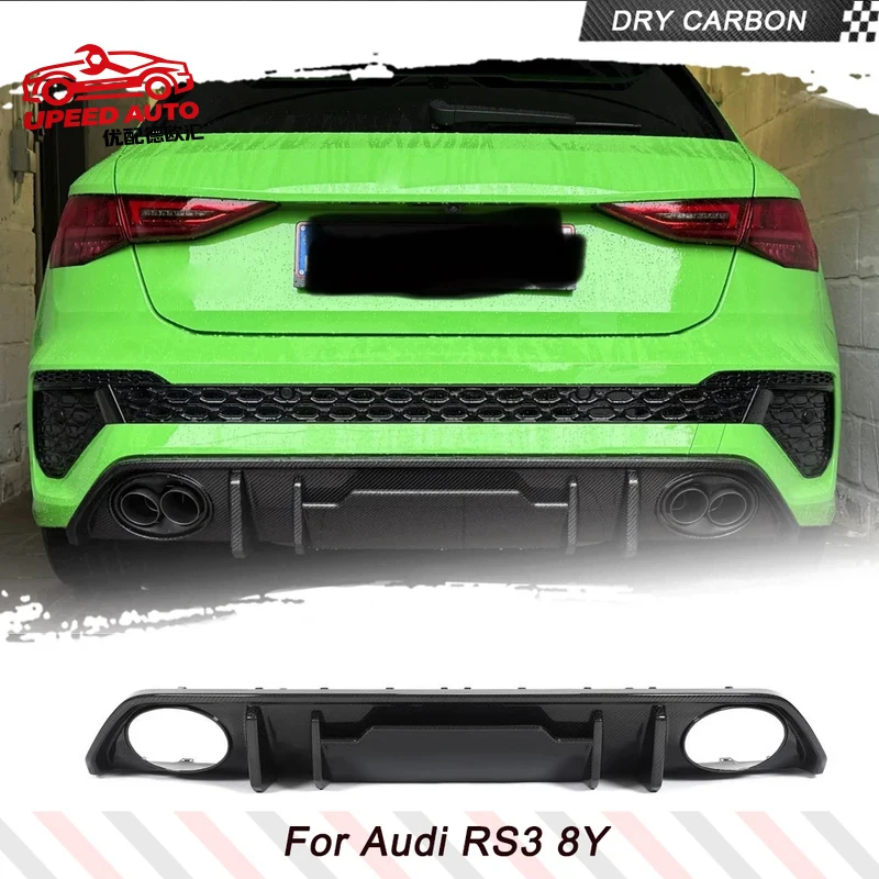 Suitable for Prepreg Dry Carbon Car Bumper Spoiler Audi RS3 8Y Sedan 4-Door 2022 Auto Rear Diffuser Apron Lip Body Kits
Suitable for Prepreg Dry Carbon Car Bumper Spoiler Audi RS3 8Y Sedan 4-Door 2022 Auto Rear Diffuser Apron Lip Body Kits