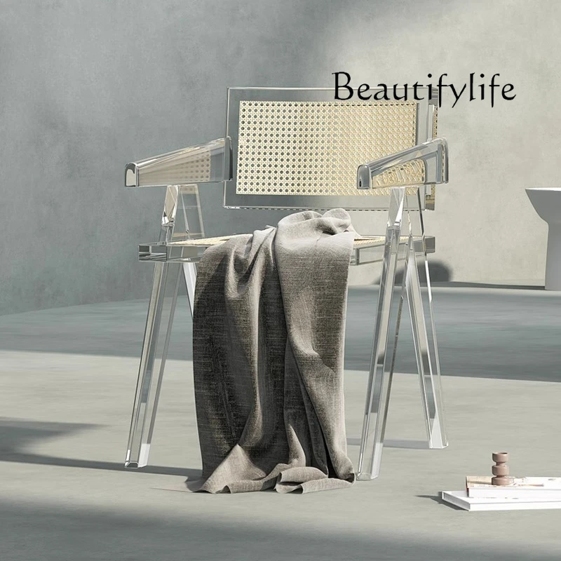 Chandigarh acrylic chair wabi sandy wind rattan dining chair designer personalized leisure chair
Chandigarh acrylic chair wabi sandy wind rattan dining chair designer personalized leisure chair