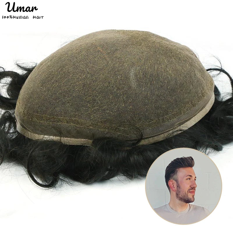 Full Lace Base Wig for Men Breathable Natural Human Hair System Unit Male Capillary Prothesis
Full Lace Base Wig for Men Breathable Natural Human Hair System Unit Male Capillary Prothesis