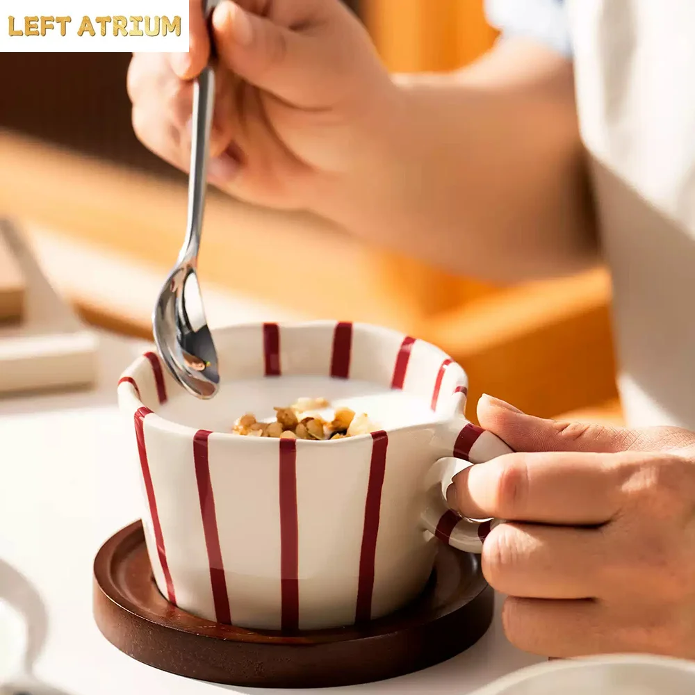Modern Simplicity Stripe Porcelain Mug Cups High Grade Handgrip Ceramic Household Drinkware 300ml Milk Coffee Juice Mugs
Modern Simplicity Stripe Porcelain Mug Cups High Grade Handgrip Ceramic Household Drinkware 300ml Milk Coffee Juice Mugs