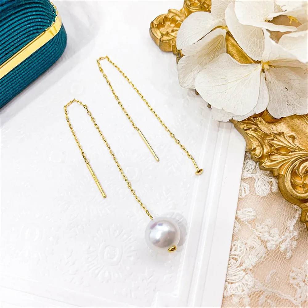 DIY Pearl Accessories S925 Sterling Silver Stud Earrings Empty Tray Through-hole Silver Earring Holder Fit 6-10mm Round Oval
DIY Pearl Accessories S925 Sterling Silver Stud Earrings Empty Tray Through-hole Silver Earring Holder Fit 6-10mm Round Oval