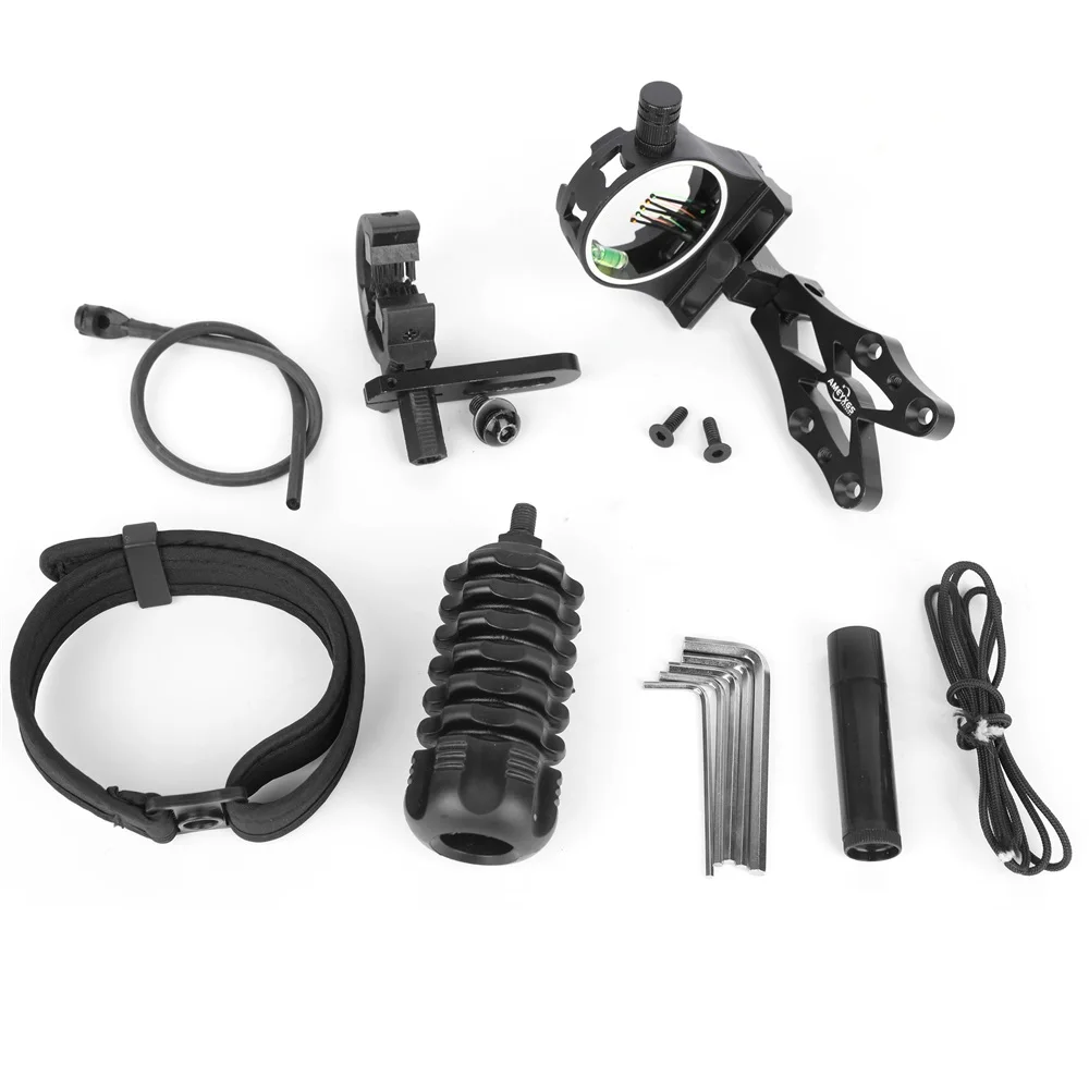AME1000 Compound Bow Accessories Set with Sight, Arrow Rest, Shock Absorber, Wrist Rope Pulling Wire D Ring Wrenches String Wax
AME1000 Compound Bow Accessories Set with Sight, Arrow Rest, Shock Absorber, Wrist Rope Pulling Wire D Ring Wrenches String Wax