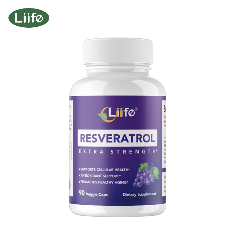 Liife Resveratrol с черным перцем, антиоксидант особо прочности для поддержки сердца, мозга и метаболизма, 90 капсул
Liife Resveratrol с черным перцем, антиоксидант особо прочности для поддержки сердца, мозга и метаболизма, 90 капсул