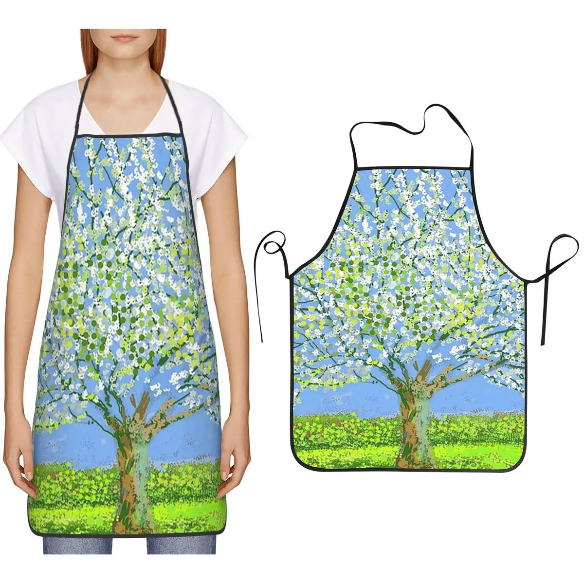 David Hockney Art - Beautiful Tree Aprons Chef Cooking Cuisine Tablier Waterproof Bib Kitchen Cleaning Pinafore for Women Men
David Hockney Art - Beautiful Tree Aprons Chef Cooking Cuisine Tablier Waterproof Bib Kitchen Cleaning Pinafore for Women Men