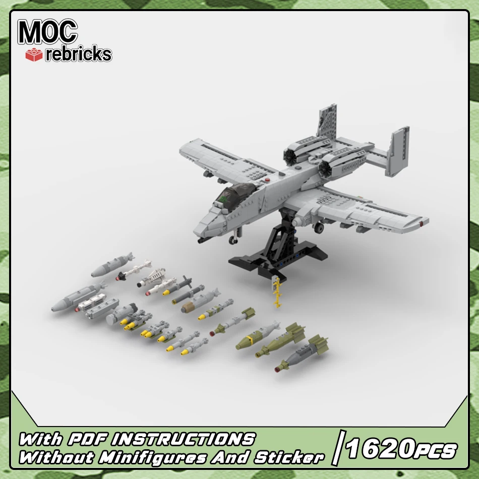 Military Series MOC Bricks A-10 Thunderbolt II Close Support Fighter Building Block Model Bricks DIY Set Boy Toys Birthday Gifts
Military Series MOC Bricks A-10 Thunderbolt II Close Support Fighter Building Block Model Bricks DIY Set Boy Toys Birthday Gifts