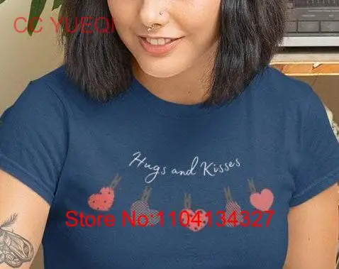 T shirt Hugs and kisses Trending lovers design thinking of couple women cute fashion matching positive slogan y2k
T shirt Hugs and kisses Trending lovers design thinking of couple women cute fashion matching positive slogan y2k