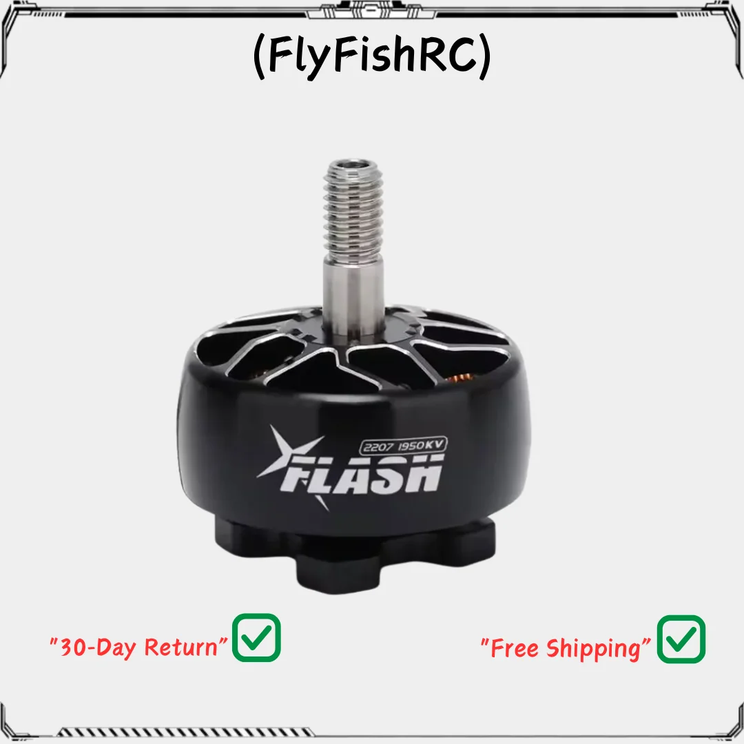 FlyFishRC Flash 2207 Двигатель 1950KV/2005KV 2-6S FPV Бесщеточный двигатель, совместимый 5-дюймовый пропеллер для FPV дрона
FlyFishRC Flash 2207 Двигатель 1950KV/2005KV 2-6S FPV Бесщеточный двигатель, совместимый 5-дюймовый пропеллер для FPV дрона