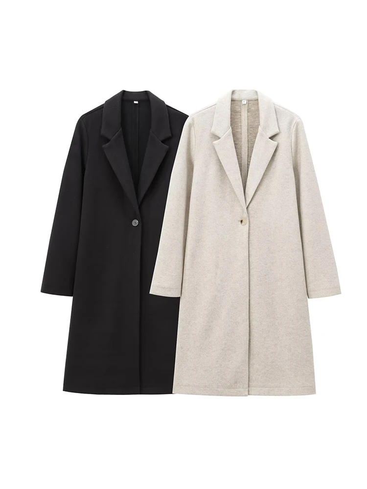 Willshela Women Fashion Solid Single Button Trench Coats Vintage Lapel Neck Long Sleeves Female Chic Lady Outfits
Willshela Women Fashion Solid Single Button Trench Coats Vintage Lapel Neck Long Sleeves Female Chic Lady Outfits