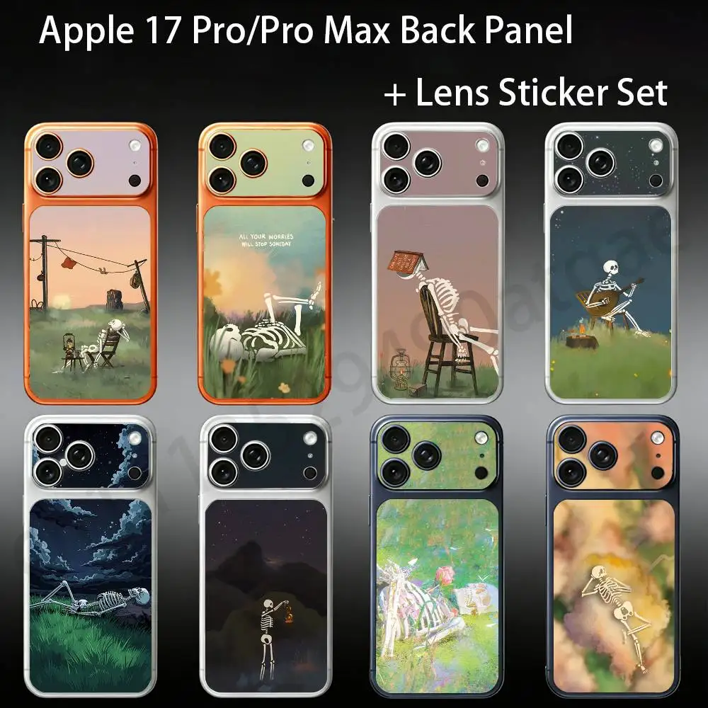 Fashion Matte Skull For iPhone 17Pro/ProMax Battry Back Cover with Camera Decal Skin Rear Protective Sticker Film
Fashion Matte Skull For iPhone 17Pro/ProMax Battry Back Cover with Camera Decal Skin Rear Protective Sticker Film