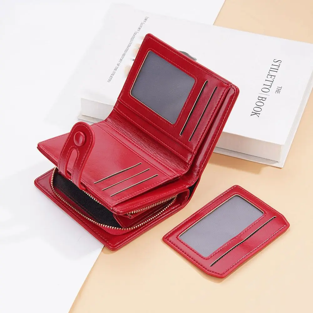 Fashion Patent Leather Short Wallets Portable Korean Style Women Clutch Bag Coin Purse Multifunctional Change Bag Women
Fashion Patent Leather Short Wallets Portable Korean Style Women Clutch Bag Coin Purse Multifunctional Change Bag Women