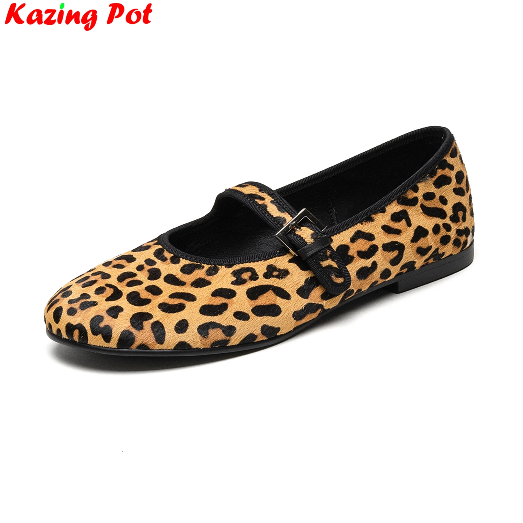 Krazing Pot 2025 Soft Cow Leather Round Toe Leopard Shallow Spring Dance Shoes Casual Sexy Mary Janes Elegant Women Ballet Flats
Krazing Pot 2025 Soft Cow Leather Round Toe Leopard Shallow Spring Dance Shoes Casual Sexy Mary Janes Elegant Women Ballet Flats