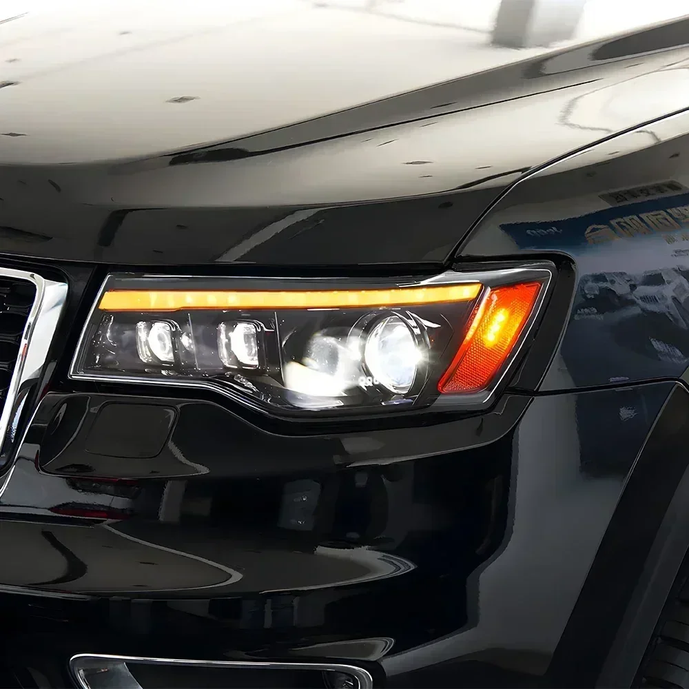 For Jeep Grand Cherokee 2014-2021 LED Auto Headlights Assembly Upgrade Dynamic 3 Projector Lens Car Front Lamps Accessories 
For Jeep Grand Cherokee 2014-2021 LED Auto Headlights Assembly Upgrade Dynamic 3 Projector Lens Car Front Lamps Accessories