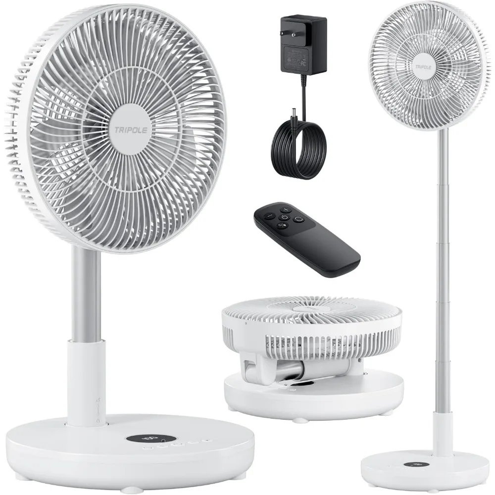 Portable Quiet Standing Fan with Remote, 12" Rechargeable Pedestal Fan for Bedroom Office, Foldable Battery Powered Travel Fan
Portable Quiet Standing Fan with Remote, 12" Rechargeable Pedestal Fan for Bedroom Office, Foldable Battery Powered Travel Fan