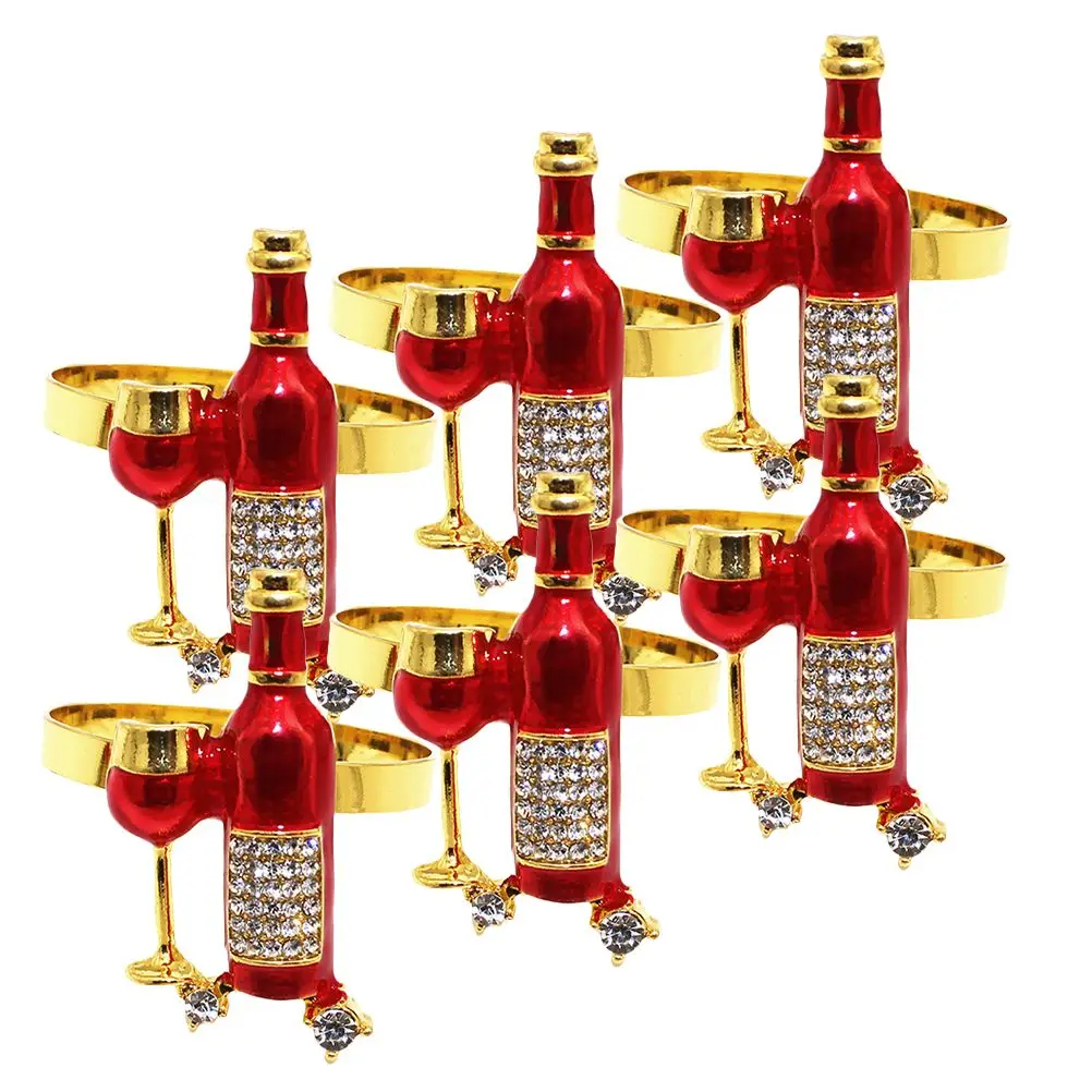 6pcs Napkin Rings Set Zinc Alloy Wear-resistant Reusable Decorative Buckle Home Kitchen Bar Restaurant Tableware
6pcs Napkin Rings Set Zinc Alloy Wear-resistant Reusable Decorative Buckle Home Kitchen Bar Restaurant Tableware