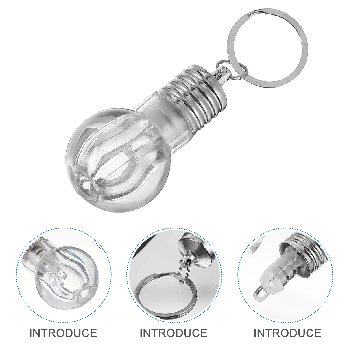 10 pcs LED Key Chain Transparent Acrylic Mini Light Bulb Key Ring Car Pendant Gifts For Women Bags Cars Keys Decorations
10 pcs LED Key Chain Transparent Acrylic Mini Light Bulb Key Ring Car Pendant Gifts For Women Bags Cars Keys Decorations