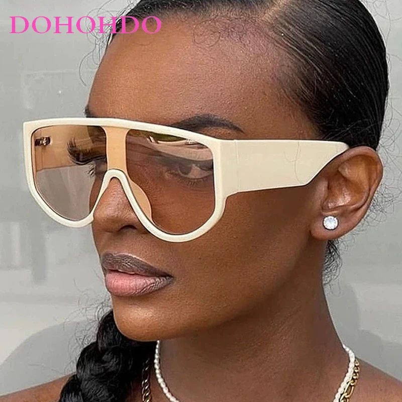 DOHOHDO Oversized Popular Pilot Sunglasses Women Retro Punk Clear Lens Eyewear Men Shades UV400 Luxury Brand Sun Glasses Oculus
DOHOHDO Oversized Popular Pilot Sunglasses Women Retro Punk Clear Lens Eyewear Men Shades UV400 Luxury Brand Sun Glasses Oculus