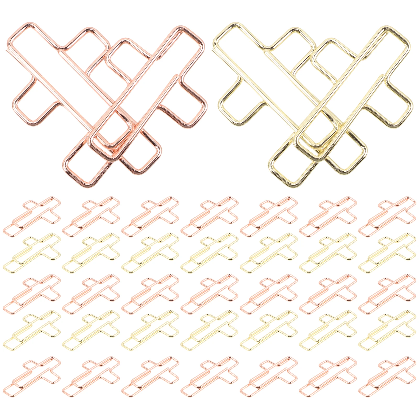 20pcs Cross Shaped Paper Clips Metal Bookmark Gold Office School Supplies Photo Albums Cards Envelopes
20pcs Cross Shaped Paper Clips Metal Bookmark Gold Office School Supplies Photo Albums Cards Envelopes