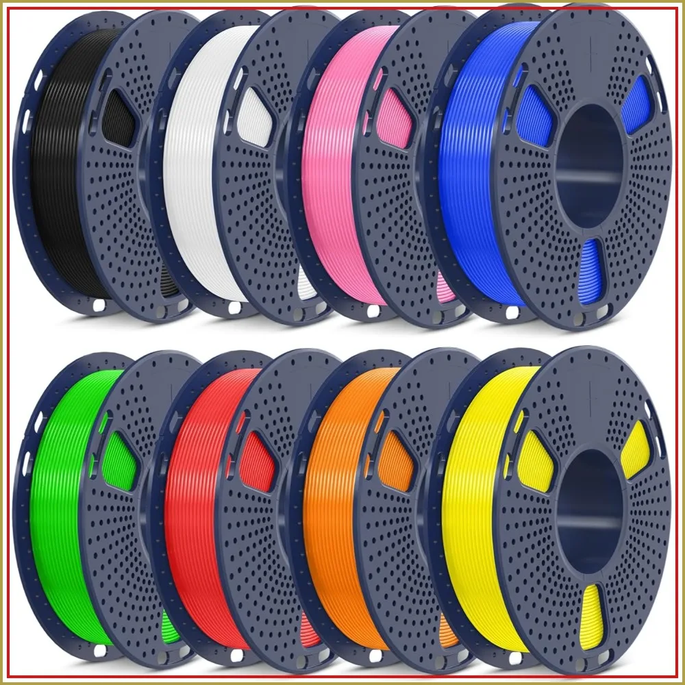 8-Color High Speed PLA Filament Bundle, 250g Each, 30-600mm/s, 1.75mm
8-Color High Speed PLA Filament Bundle, 250g Each, 30-600mm/s, 1.75mm