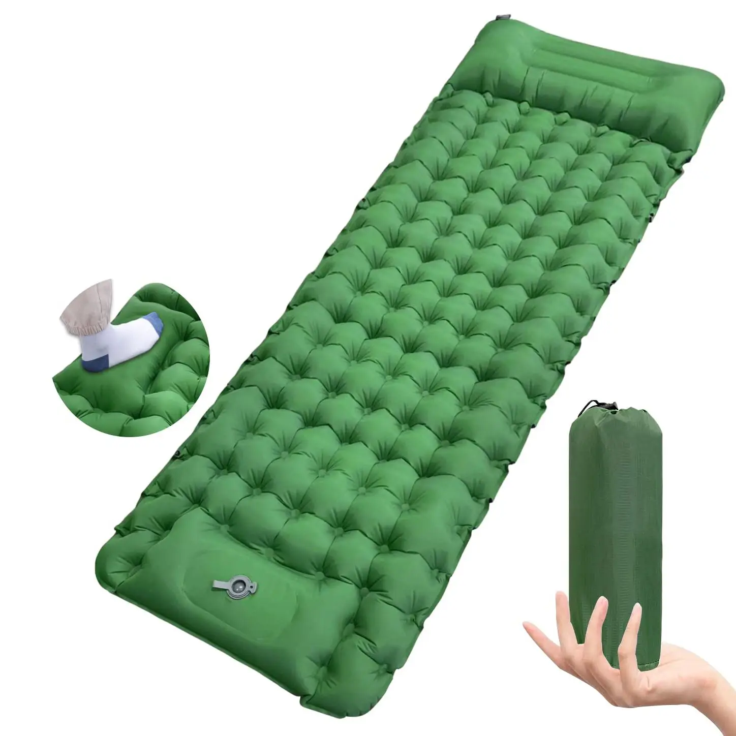 Sleeping Pad for Camping,Ultralight Self Inflatable Sleeping Mat Build-in Foot Press Pump Camping pad for Backpacking,Car,Tent
Sleeping Pad for Camping,Ultralight Self Inflatable Sleeping Mat Build-in Foot Press Pump Camping pad for Backpacking,Car,Tent