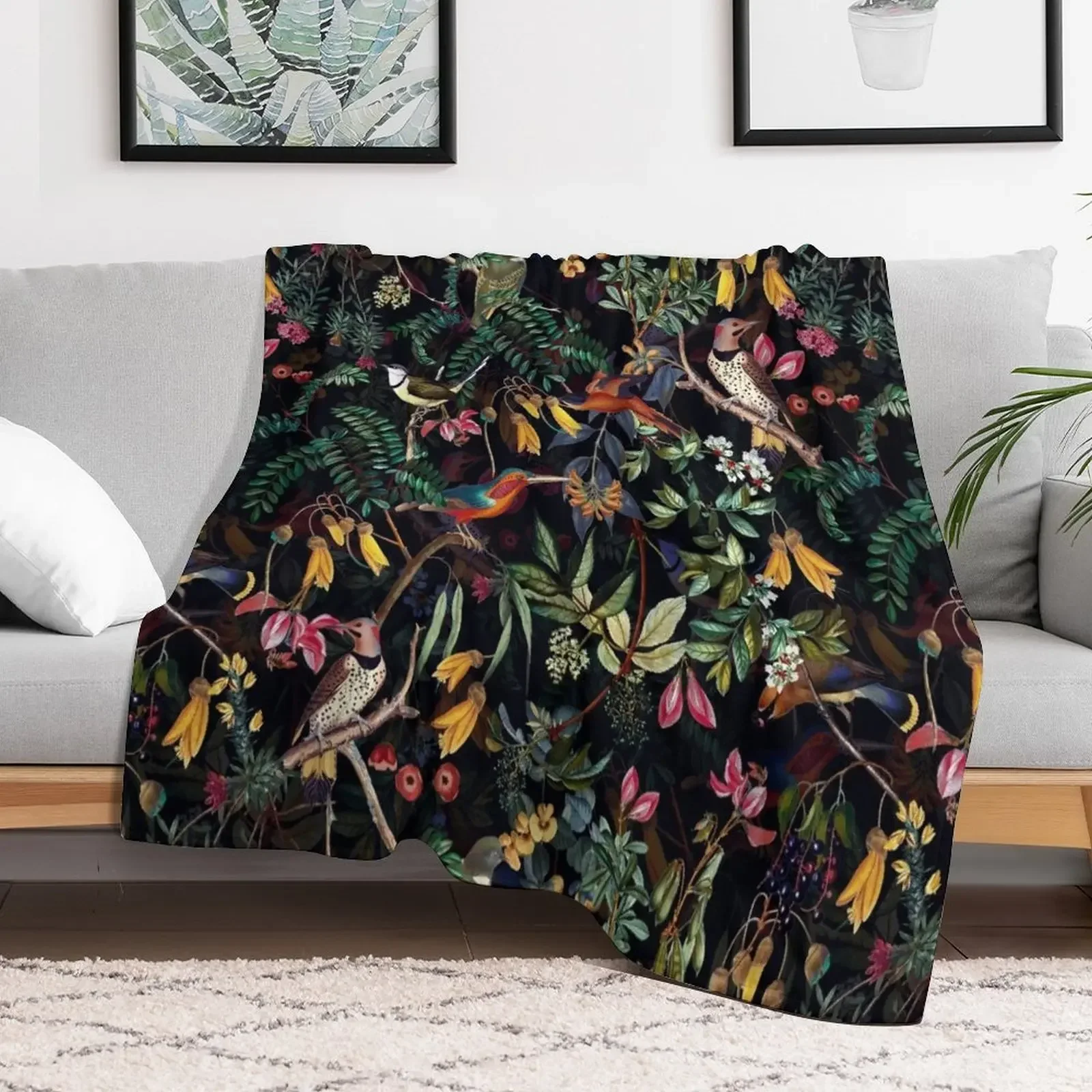 Vintage tropical sing birds and fruits pattern black Throw Blanket Soft Big Thermals For Travel Luxury Throw Blankets
Vintage tropical sing birds and fruits pattern black Throw Blanket Soft Big Thermals For Travel Luxury Throw Blankets