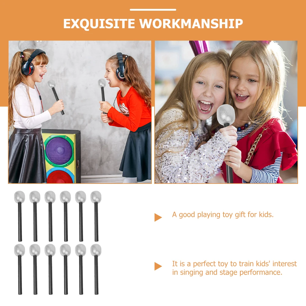 12 Pcs Toy Microphone Props Kids Stage Fake Karaoke Party Pretend Play Musical Accessories Safe Plastic 
12 Pcs Toy Microphone Props Kids Stage Fake Karaoke Party Pretend Play Musical Accessories Safe Plastic