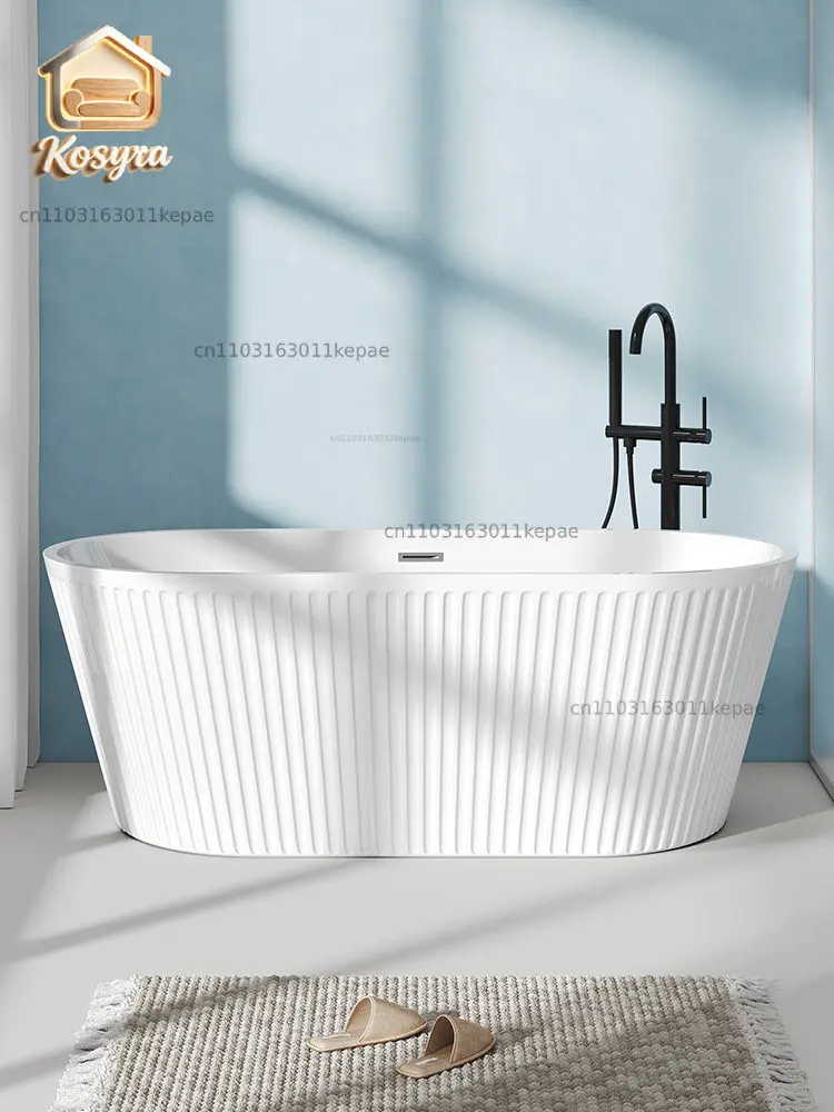Acrylic independent wavy pattern household bathtub hotel B & B small apartment thermal insulation seamless bathtub bathtub
Acrylic independent wavy pattern household bathtub hotel B & B small apartment thermal insulation seamless bathtub bathtub