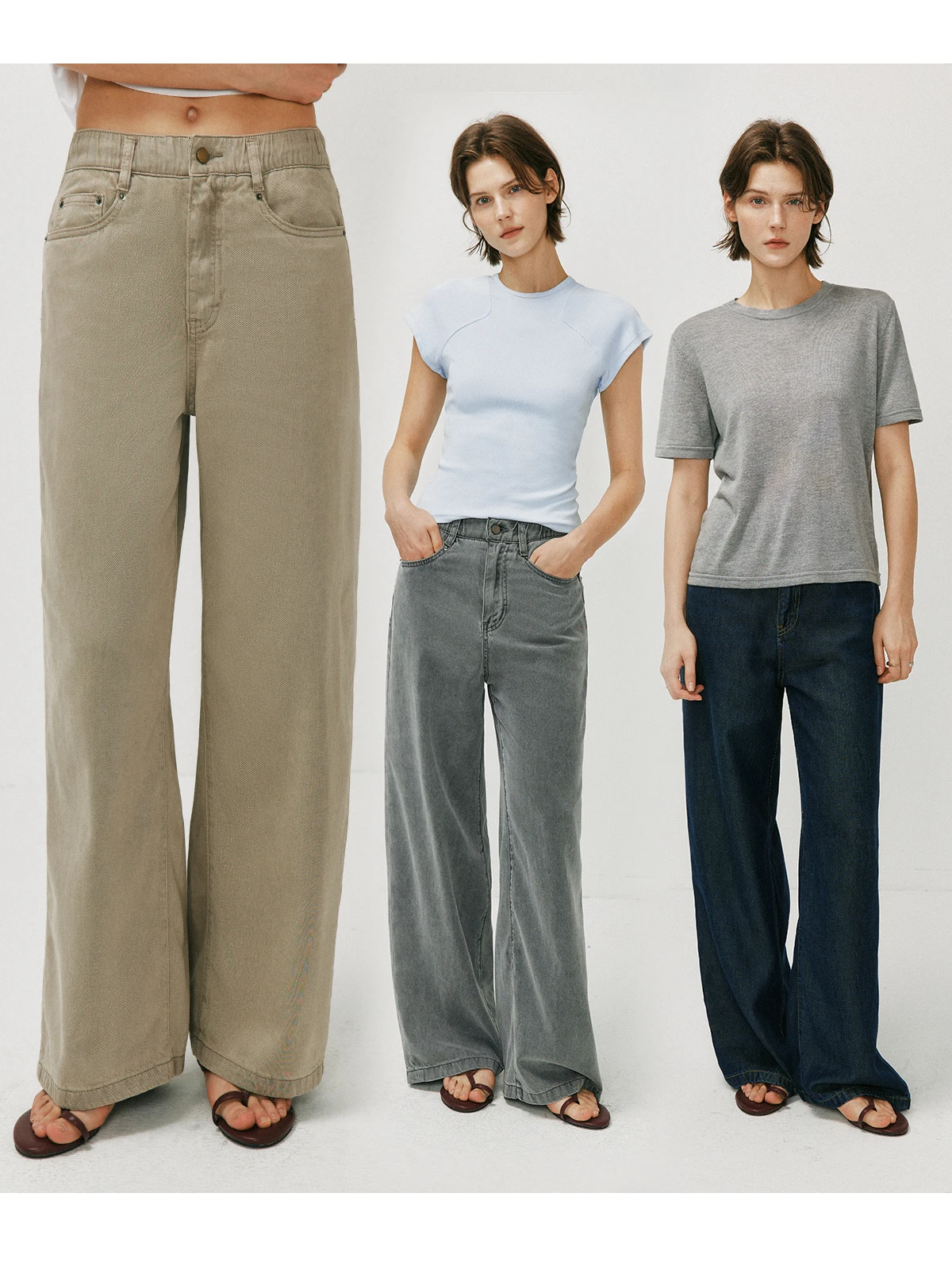 Cool Smooth Denim Pants Elastic Waist Corduroy Straight Leg Casual Long Trousers Women's Summer Comfortable Loose Fit
Cool Smooth Denim Pants Elastic Waist Corduroy Straight Leg Casual Long Trousers Women's Summer Comfortable Loose Fit